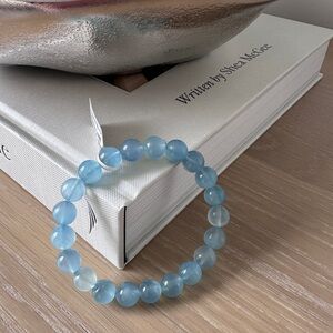 Elegant Blue Beaded Bracelet